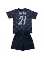 Detské Futbalové oblečenie Spojené štáty Timothy Weah #21 MS 2026 Krátky Rukáv - Preč (+ trenírky)